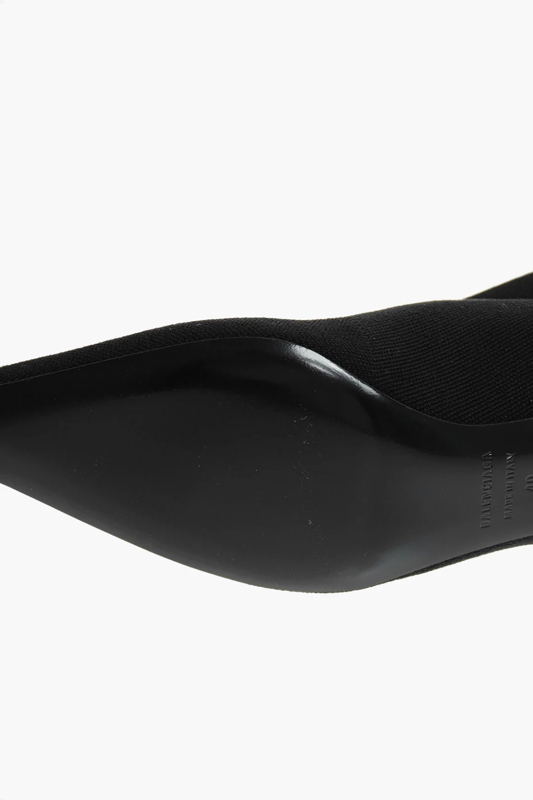 Balenciaga Point Toe Sock Ankle Boots with Side Logo 4 cm - Image 5