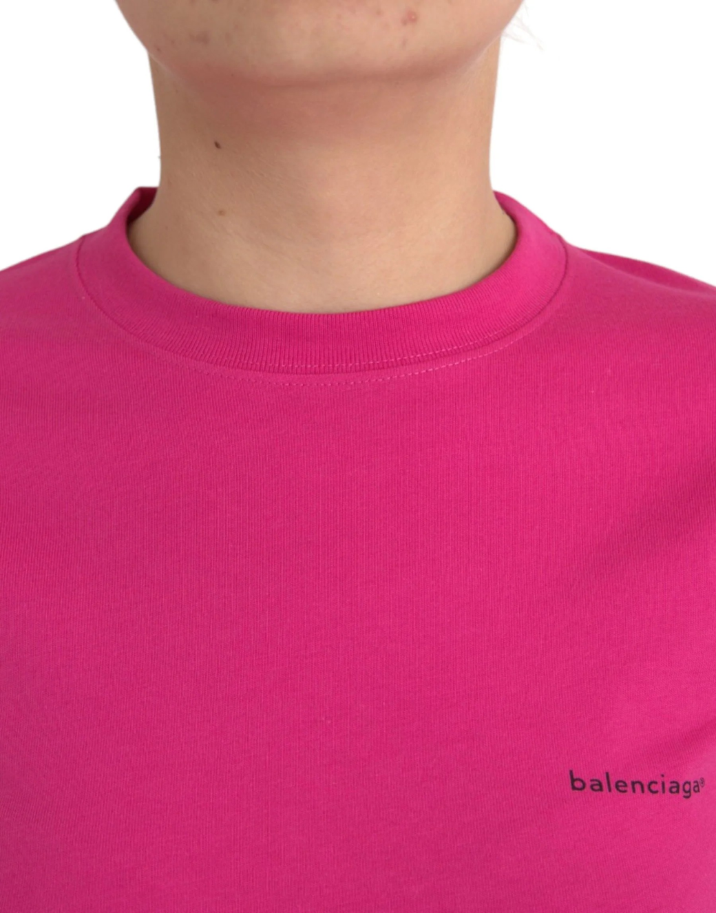 Balenciaga Pink Cotton Crew Neck Short Sleeves Tee T-shirt - Image 4