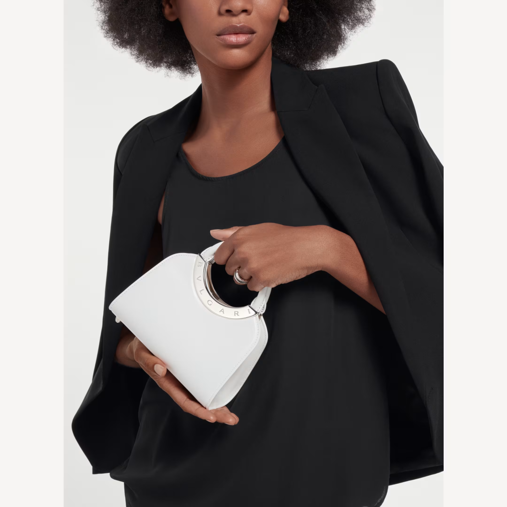 Bvlgari Roma Mini top handle bag White - Image 5