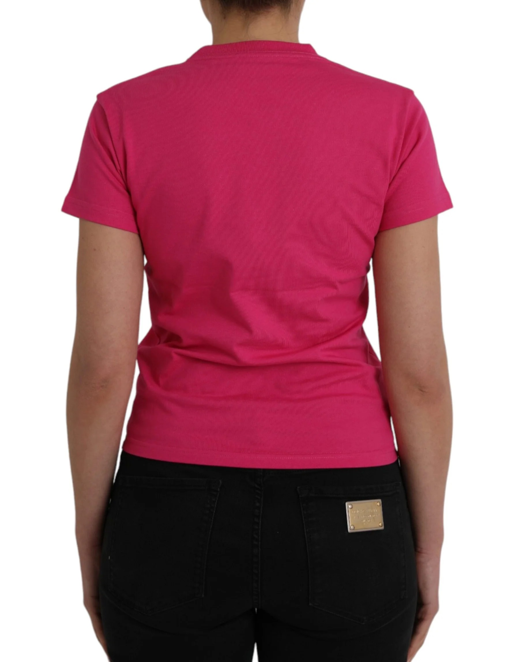 Balenciaga Pink Cotton Crew Neck Short Sleeves Tee T-shirt - Image 2