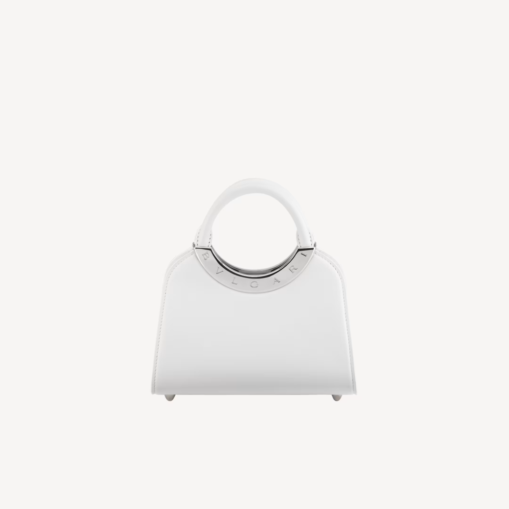 Bvlgari Roma Mini top handle bag White