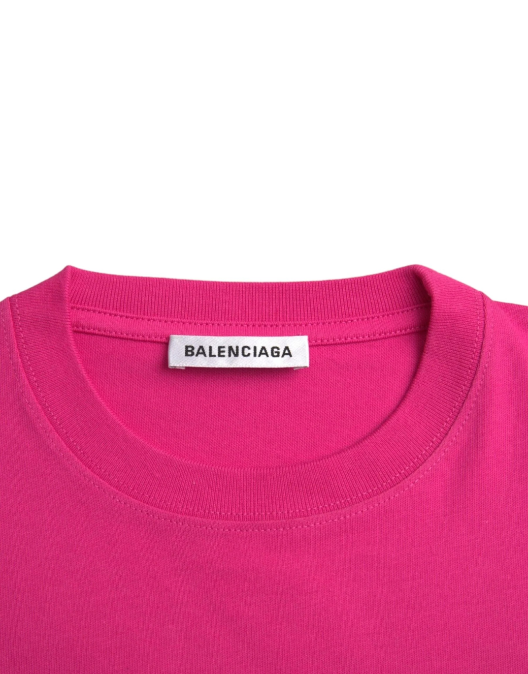 Balenciaga Pink Cotton Crew Neck Short Sleeves Tee T-shirt - Image 5