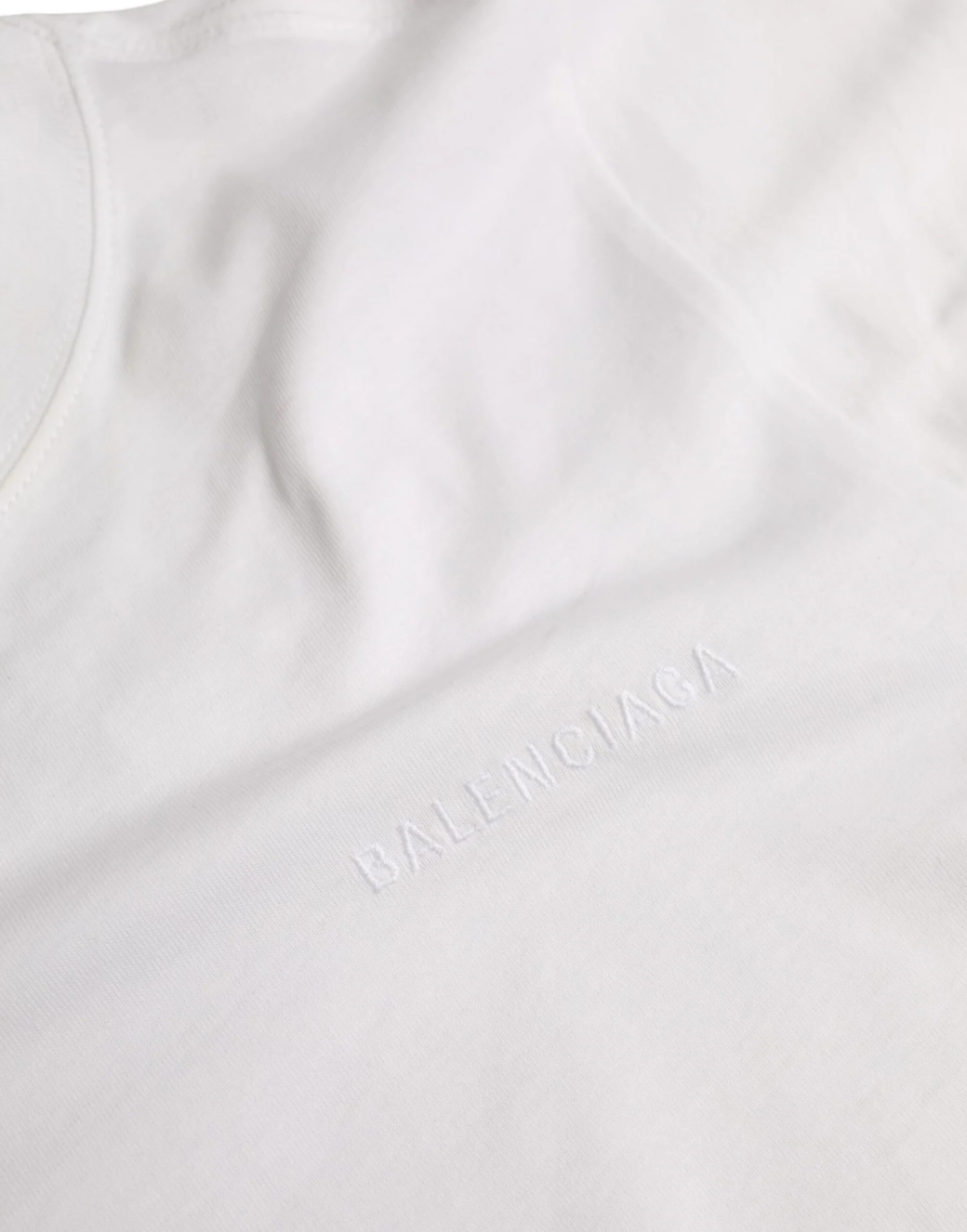 Balenciaga White Cotton Crew Neck Short Sleeves T-shirt - Image 8